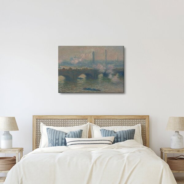 Kép - Claude Monet, Waterloo Bridge, Gray Day, reprodukciók (70x50 cm)