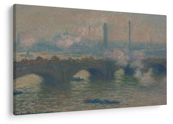 Kép - Claude Monet, Waterloo Bridge, Gray Day, reprodukciók (90x60 cm)
