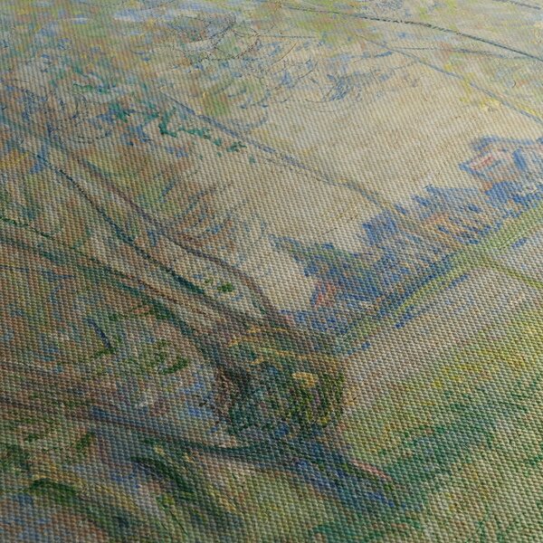 Kép - Claude Monet, Woman Seated under the Willows, reprodukciók (órával) (90x30 cm)