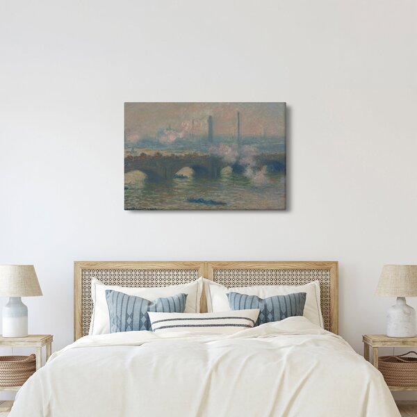 Kép - Claude Monet, Waterloo Bridge, Gray Day, reprodukciók (90x60 cm)