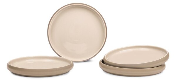 Bézs kőedény tányér készlet 4 db-os ø 22 cm Terra Rondo – Bonami Selection