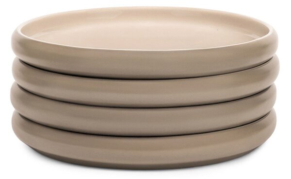Bézs kőedény tányér készlet 4 db-os ø 22 cm Terra Rondo – Bonami Selection