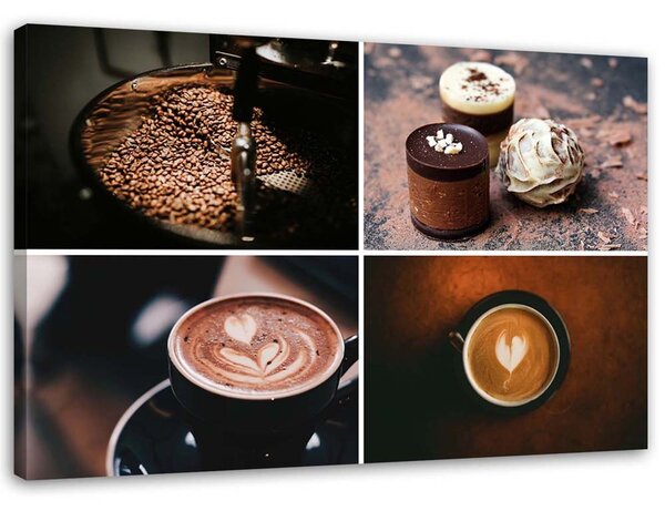 Gario Vászonkép Kávé és édesség Méret: 60 x 40 cm
