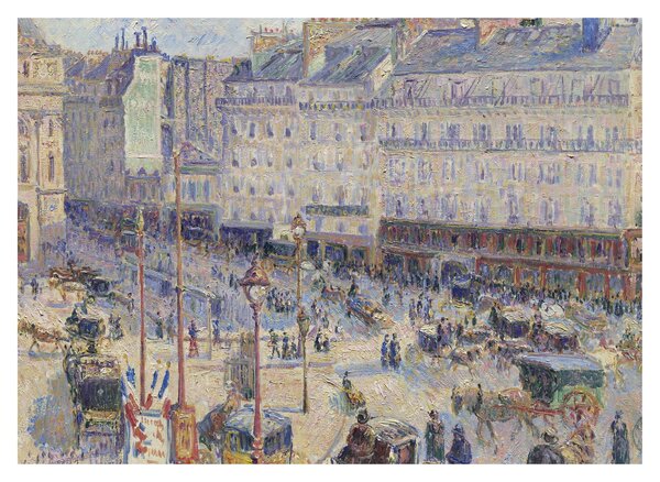 Kép - Camille Pissarro, The Place du Havre, reprodukciók (70x50 cm)