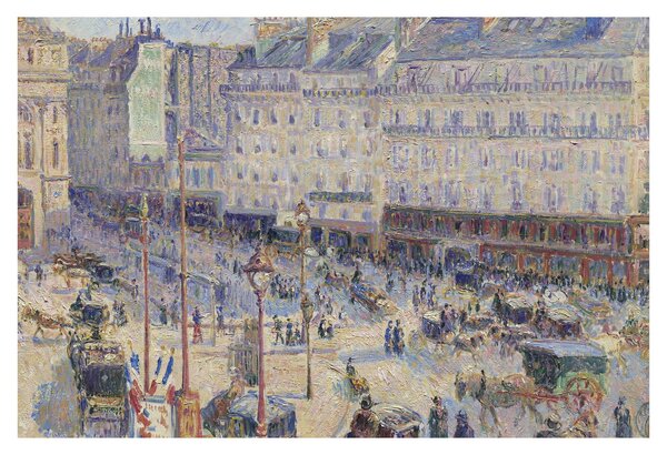Kép - Camille Pissarro, The Place du Havre, reprodukciók (90x60 cm)