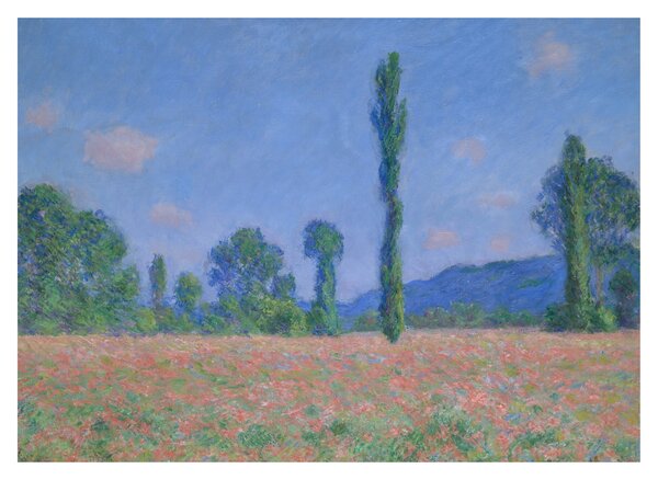 Kép - Claude Monet, Poppy Field (Giverny), reprodukciók (70x50 cm)