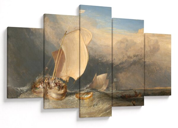 Kép - William Turner, Fishing Boats with Hucksters Bargaining for Fish, reprodukciók (150x105 cm)