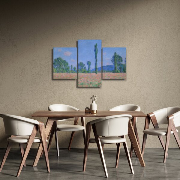 Kép - Claude Monet, Poppy Field (Giverny), reprodukciók (90x60 cm)
