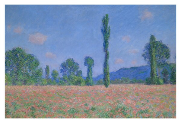 Kép - Claude Monet, Poppy Field (Giverny), reprodukciók (90x60 cm)