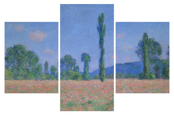 Kép - Claude Monet, Poppy Field (Giverny), reprodukciók (90x60 cm)