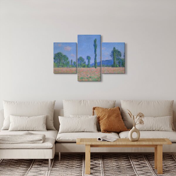 Kép - Claude Monet, Poppy Field (Giverny), reprodukciók (90x60 cm)