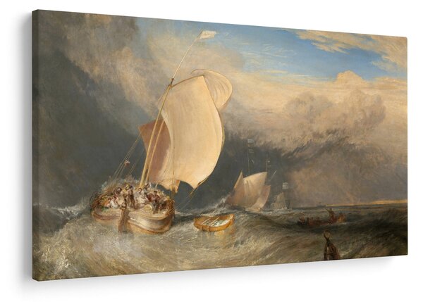 Kép - William Turner, Fishing Boats with Hucksters Bargaining for Fish, reprodukciók (90x60 cm)