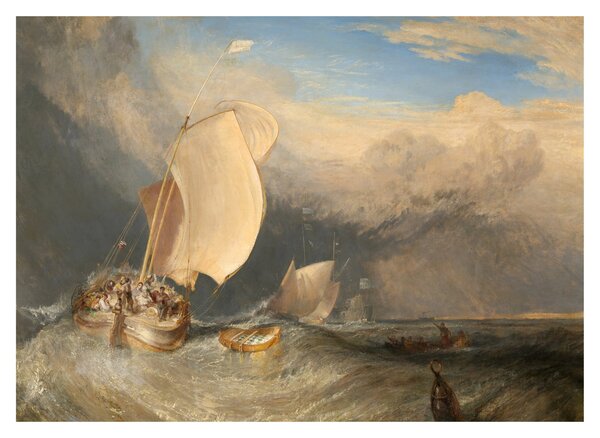 Kép - William Turner, Fishing Boats with Hucksters Bargaining for Fish, reprodukciók (70x50 cm)