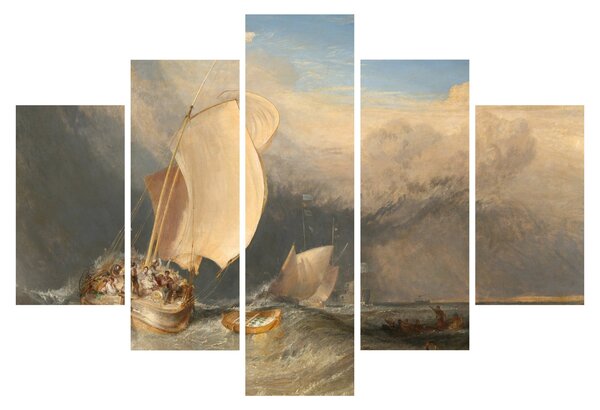 Kép - William Turner, Fishing Boats with Hucksters Bargaining for Fish, reprodukciók (150x105 cm)