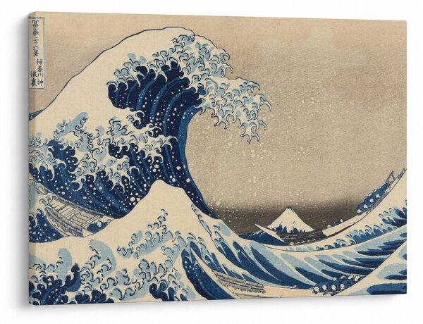 Kép - Katsushika Hokusai, Under the Wave off Kanagawa, reprodukciók (70x50 cm)