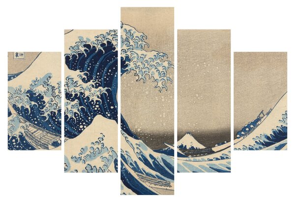Kép - Katsushika Hokusai, Under the Wave off Kanagawa, reprodukciók (150x105 cm)