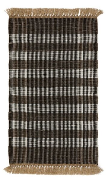 Fekete kétoldalas-kézi szövésű szőnyeg 60x90 cm Barani – Kave Home