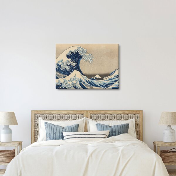 Kép - Katsushika Hokusai, Under the Wave off Kanagawa, reprodukciók (70x50 cm)