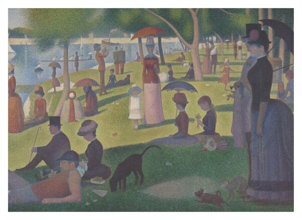 Kép - Georges Seurat, A Sunday on La Grande Jatte, reprodukciók (70x50 cm)