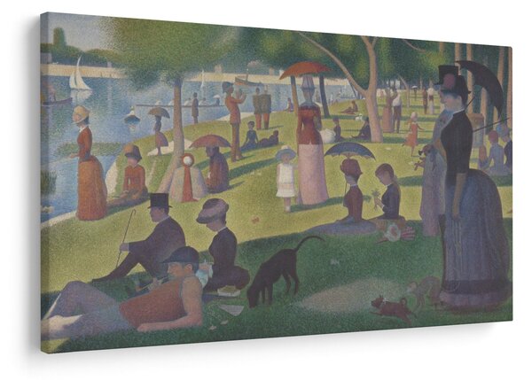 Kép - Georges Seurat, A Sunday on La Grande Jatte, reprodukciók (90x60 cm)