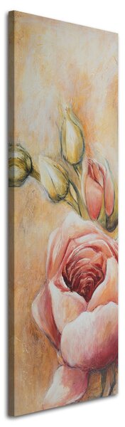 Gario Vászonkép Rózsaszín rózsák és bimbók Méret: 30 x 90 cm