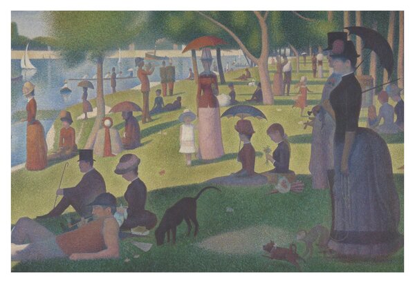 Kép - Georges Seurat, A Sunday on La Grande Jatte, reprodukciók (90x60 cm)