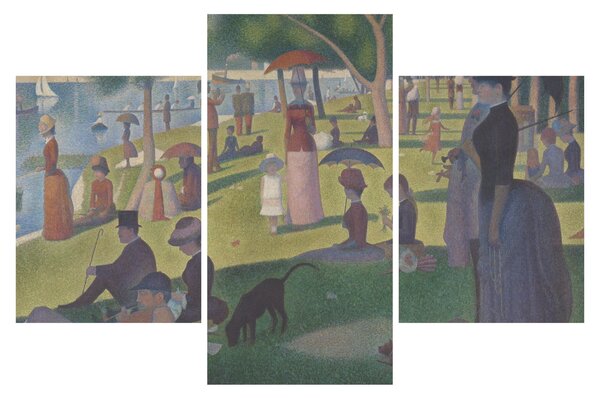 Kép - Georges Seurat, A Sunday on La Grande Jatte, reprodukciók (90x60 cm)