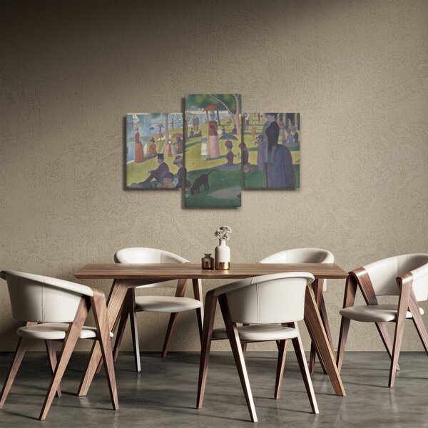 Kép - Georges Seurat, A Sunday on La Grande Jatte, reprodukciók (90x60 cm)