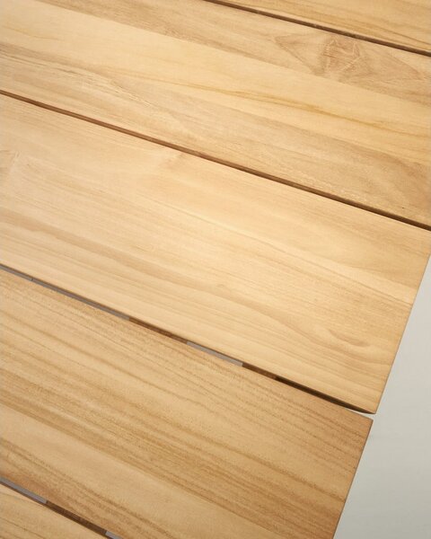 Teakfa kerti étkezőasztal 102x220 cm Icaro – Kave Home