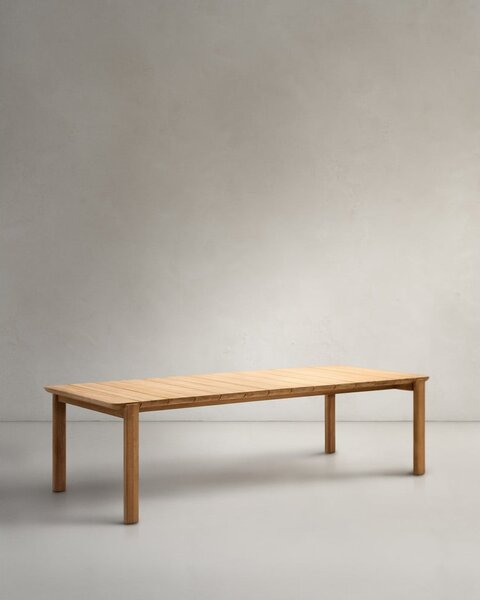 Teakfa kerti étkezőasztal 102x220 cm Icaro – Kave Home
