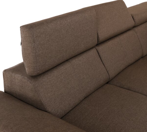 KONDELA Ülőgarnitúra, szövet szürke-barna Taupe, SEGORIA LUX