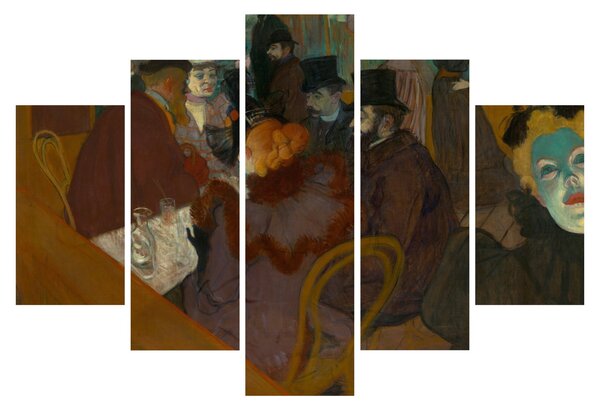 Kép - Henri de Toulouse-Lautrec, At the Moulin Rouge, reprodukciók (150x105 cm)