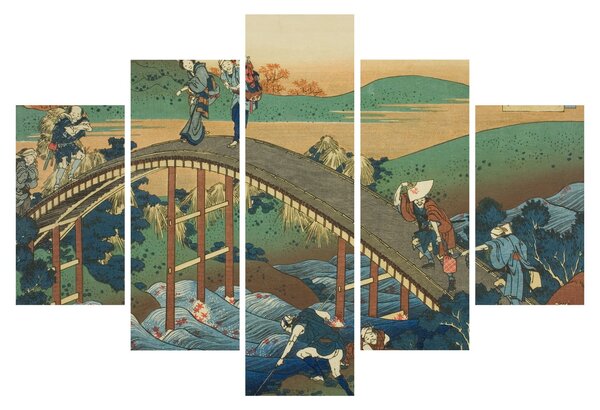 Kép - Katsushika Hokusai, Ariwara no Narihirafrom the series One Hundred, Poems Explained by the Nurse (Hyakunin isshu uba ga etoki), reprodukciók (150x105 cm)