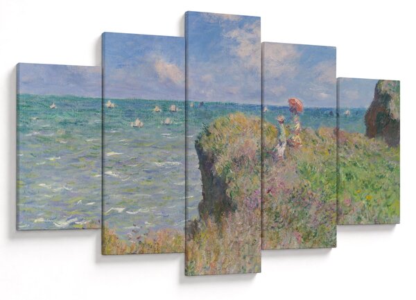Kép - Claude Monet, Cliff Walk at Pourville, reprodukciók (150x105 cm)