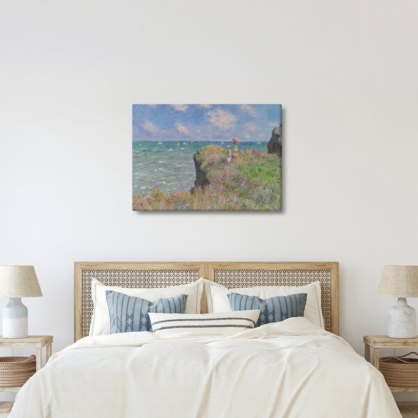 Kép - Claude Monet, Cliff Walk at Pourville, reprodukciók (70x50 cm)