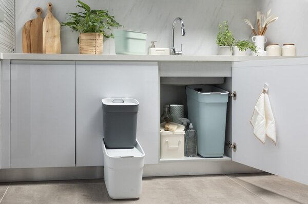 Világoszöld újrahasznosított műanyag szelektív szemetes 10 l Ready To Collect – Curver