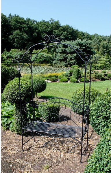 Fekete fém kerti pad Colima – Garden Pleasure