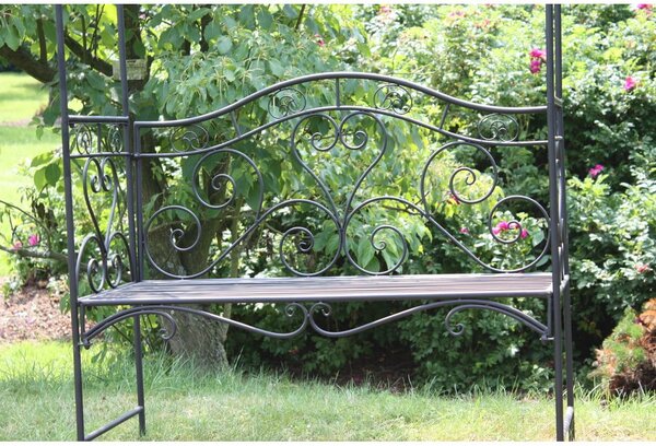 Fekete fém kerti pad Colima – Garden Pleasure