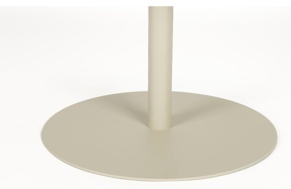 Krémszínű acél kerek dohányzóasztal ø 60 cm Snow – Zuiver