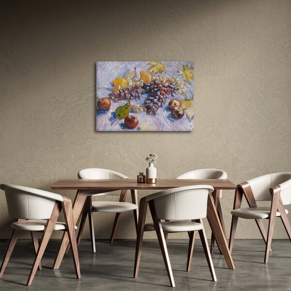 Kép - Vincent van Gogh, Grapes, Lemons, Pears, and Apples, reprodukciók (70x50 cm)