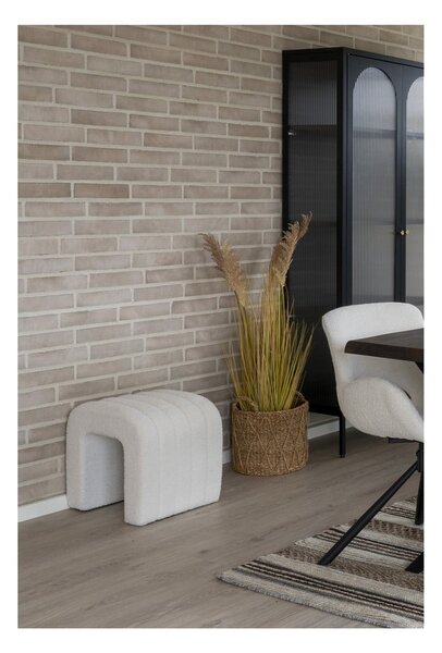Fehér buklé puff Colma – House Nordic