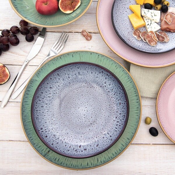 Lila mély kerámia tányér ø 20,5 cm Glaze – Orion