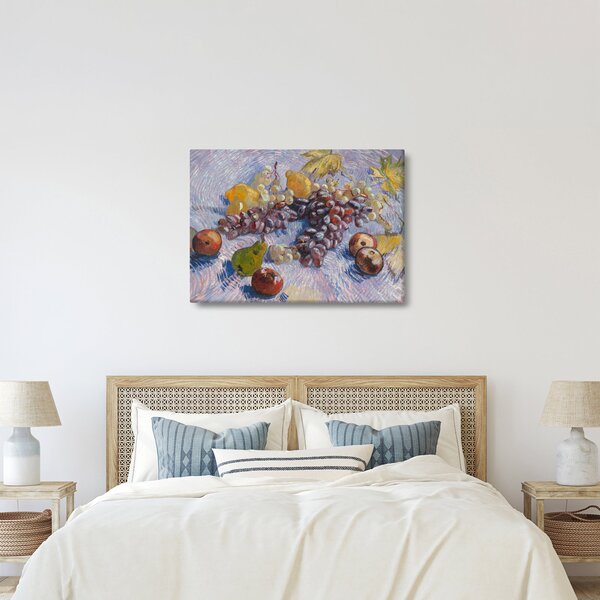 Kép - Vincent van Gogh, Grapes, Lemons, Pears, and Apples, reprodukciók (70x50 cm)
