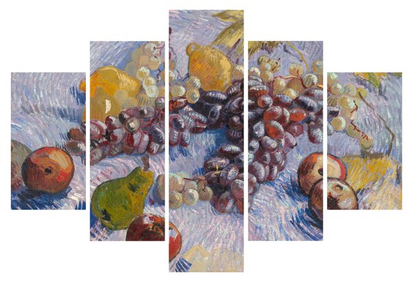 Kép - Vincent van Gogh, Grapes, Lemons, Pears, and Apples, reprodukciók (150x105 cm)