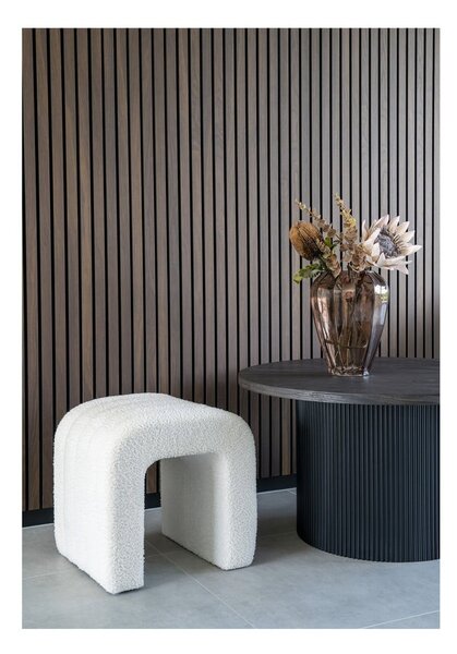 Fehér buklé puff Colma – House Nordic