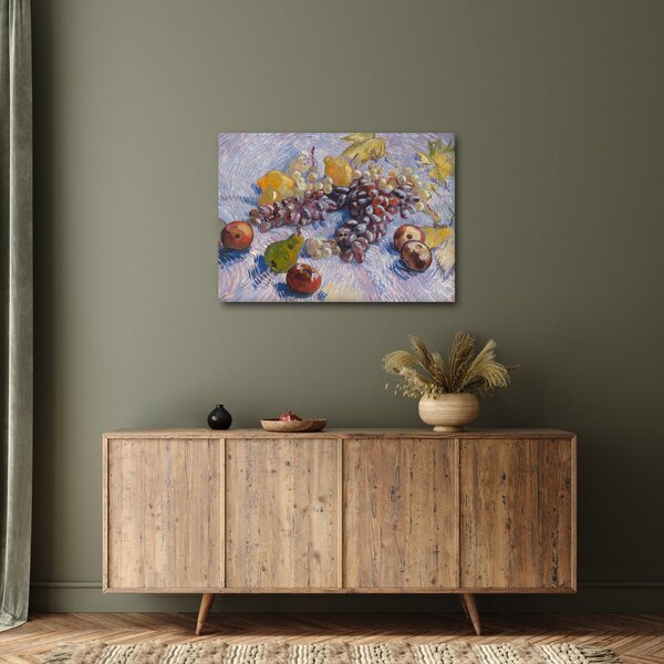 Kép - Vincent van Gogh, Grapes, Lemons, Pears, and Apples, reprodukciók (70x50 cm)