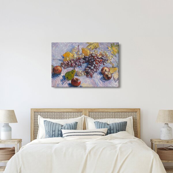 Kép - Vincent van Gogh, Grapes, Lemons, Pears, and Apples, reprodukciók (90x60 cm)