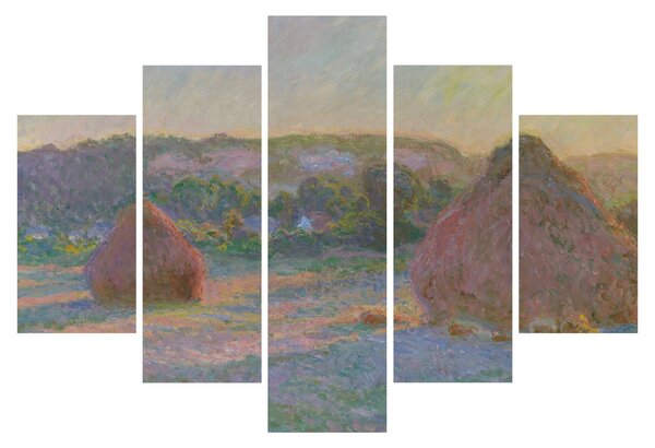 Kép - Claude Monet, Stacks of Wheat (End of Summer) , reprodukciók (150x105 cm)