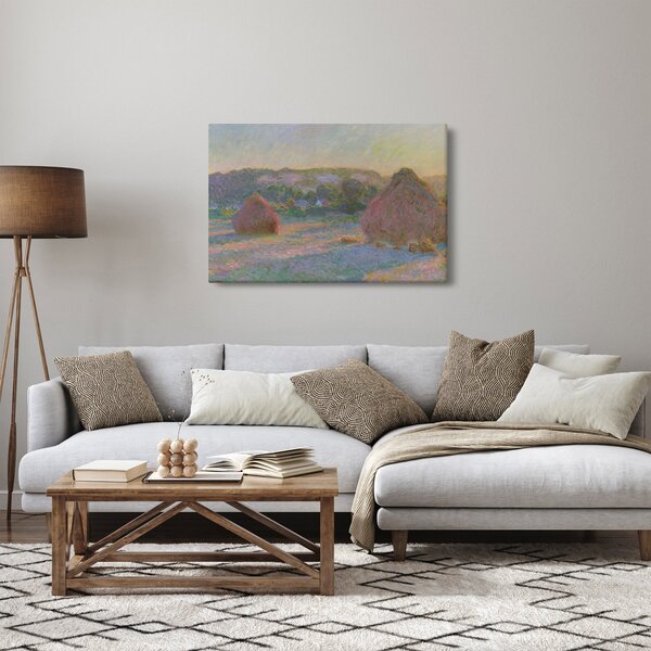 Kép - Claude Monet, Stacks of Wheat (End of Summer) , reprodukciók (90x60 cm)