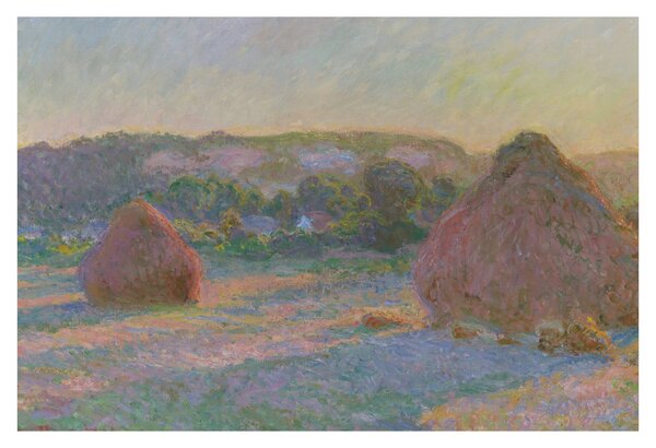 Kép - Claude Monet, Stacks of Wheat (End of Summer) , reprodukciók (90x60 cm)